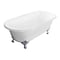 Aqua Eden Clawfoot Bathtubs, 60 L, 30.5 W, White/Polished Chrome, Cast Iron VCTND603017NB1 - alternate 1